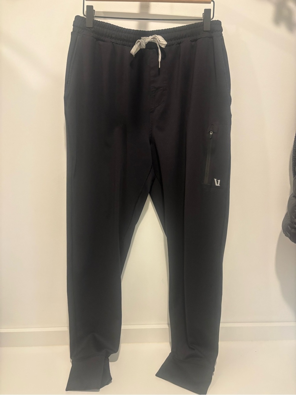 Men's Black Vouri Drawstring Active Pants
